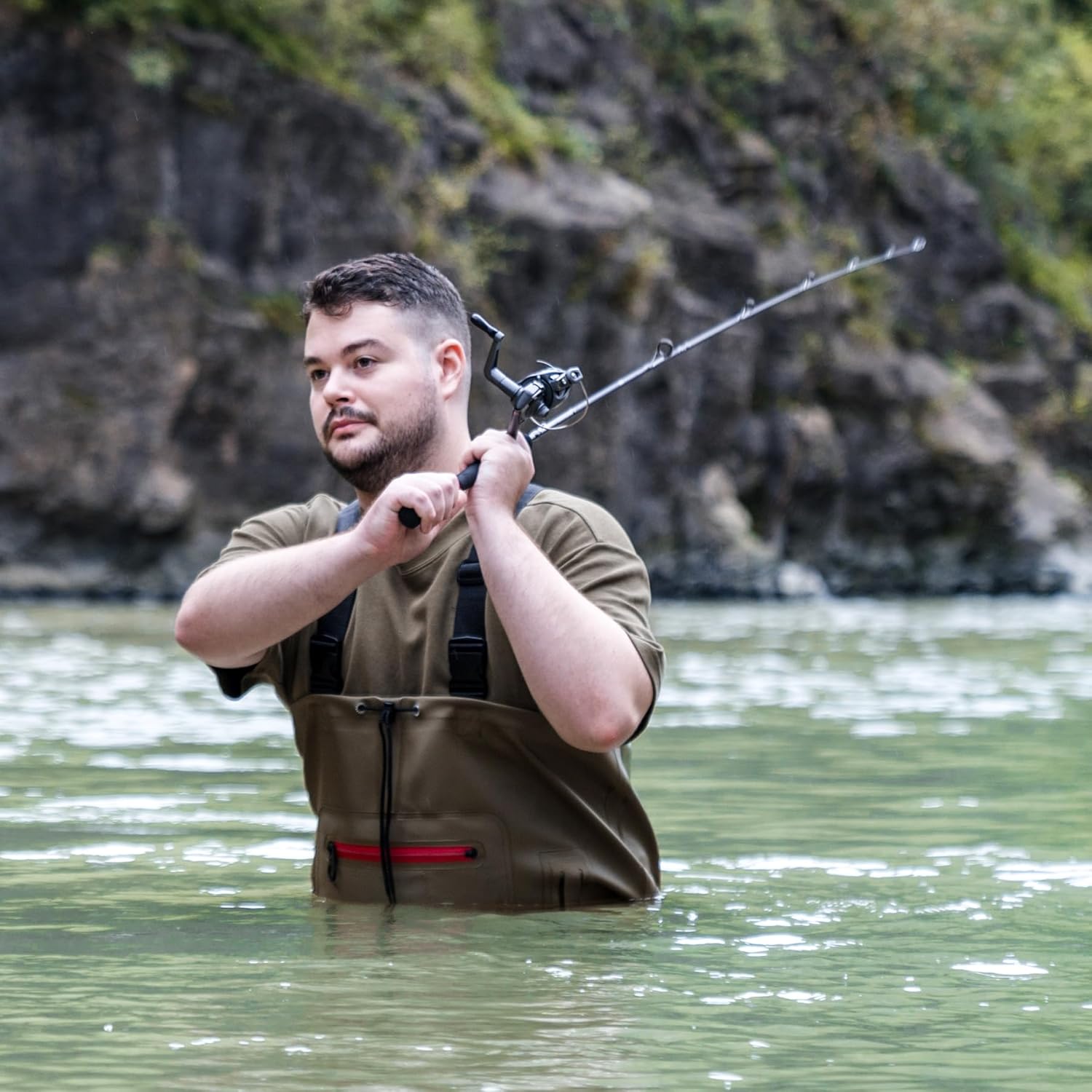 Fishing Waders for Men with Boots, Chest Waders, PVC Waterproof Waders for Hunting - Image 4